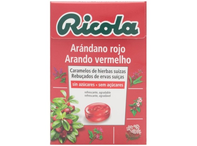 Ricola Caramelos Sin Azúcar De Arándano Rojo, 50 G