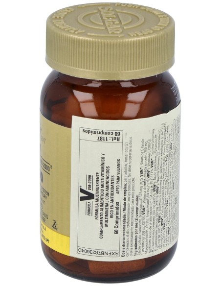 Solgar Fórmula Multinutriente VM-2000 60 Tabletas