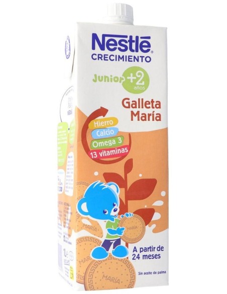 Nestlé Energy Crecimiento 3+ Galleta Maria Brick, 1 L