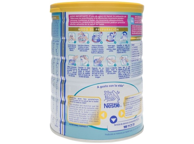 Nan Optipro 1 Leche En Polvo, 800 G