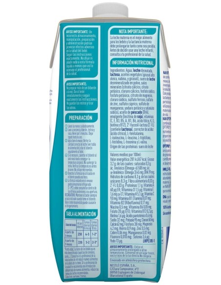 Nan Optipro 2 Líquida, 500 Ml