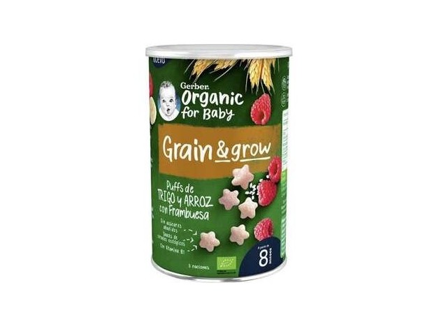 Gerber Organic Grain %26 Grow Puffs Trigo Y...