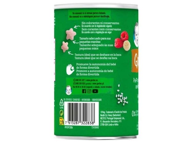 Gerber Organic Grain %26 Grow Puffs Trigo Y...