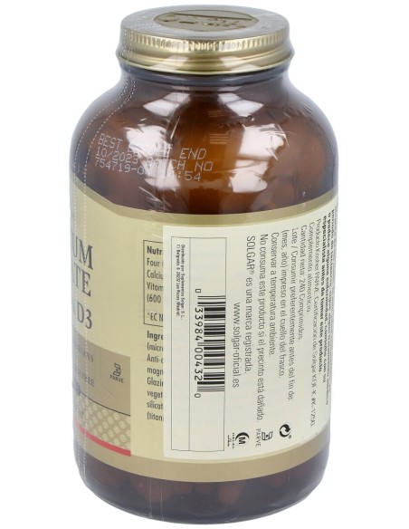 Citrato De Calcio Con Vitamina D 240Comp