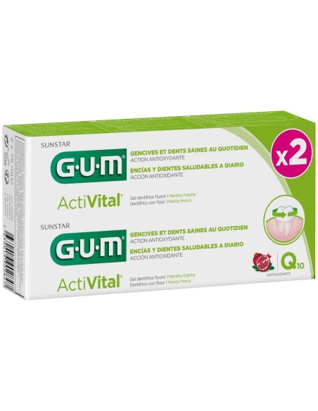 Gum Activital Duplo Pasta De Dientes 2X75Ml