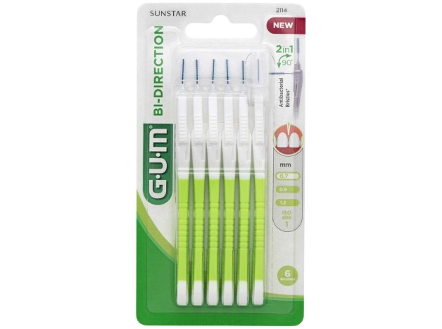 Gum Cepillos Interdentales Bi-Direction 0,9Mm,...