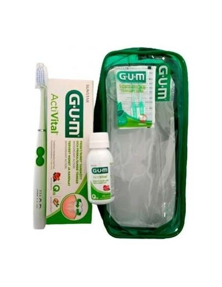 Gum Pack Neceser Sonic + Cepillo + Pasta Activital + Colutorio