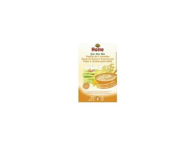 Holle Papilla 3 Cereales Int Sin Gluten 6M 250G