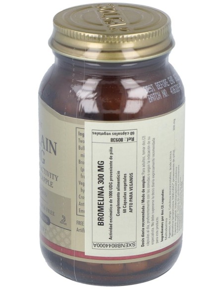 Solgar Bromelina 300Mg 60Vcaps