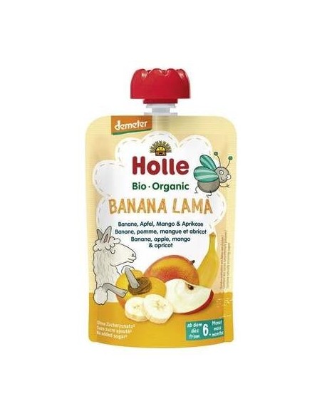 Holle Smoothie Plátano, Manzana, Mango Albaricoque +6M 100Ml