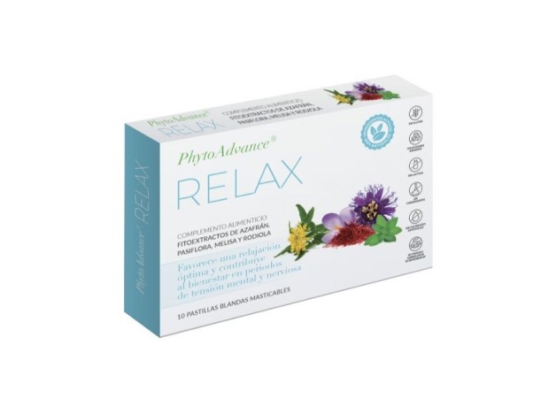 Phytoadvance Relax 10Pastillas Masticables.