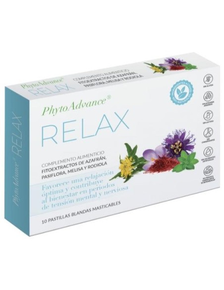 Phytoadvance Relax 10Pastillas Masticables.