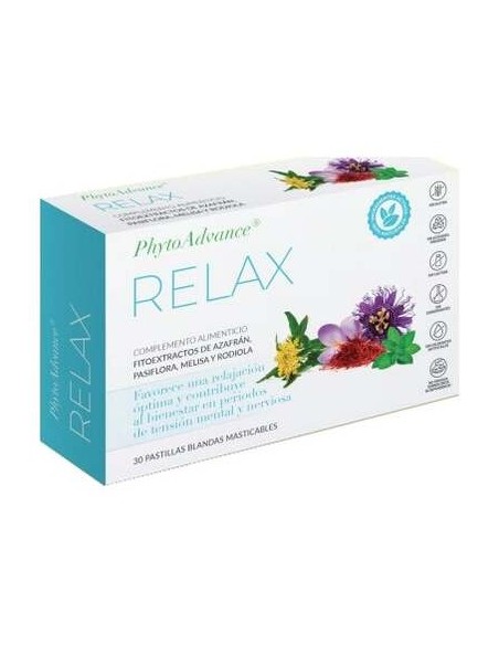 Phytoadvance Relax 30Pastillas Masticables.