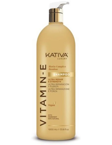 Kativa Vitamin E Biotin %26 Bamboo Shampoo 1000Ml