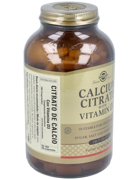 Citrato De Calcio Con Vitamina D 240Comp