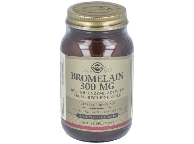 Solgar Bromelina 300Mg 60Vcaps