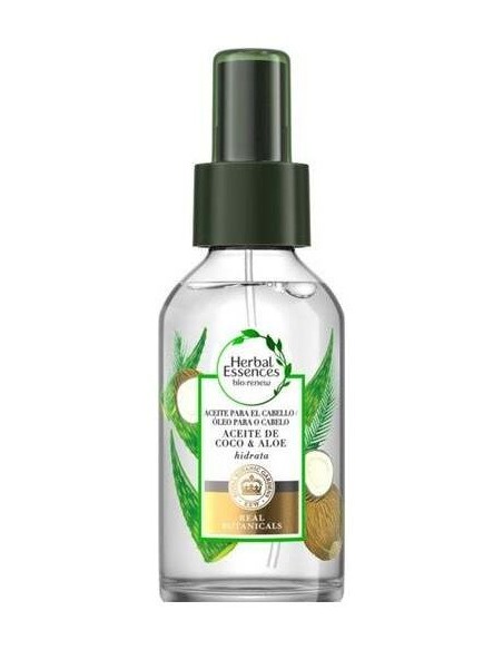 Herbal Essences Aceite Capilar Hidratante Coco Y Aloe Vera 100Ml