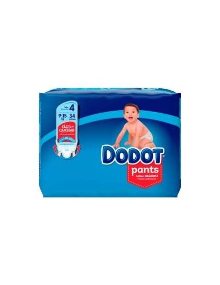 Dodot Pants Pañal-Braguita Talla 4 9-15 Kg 33 U