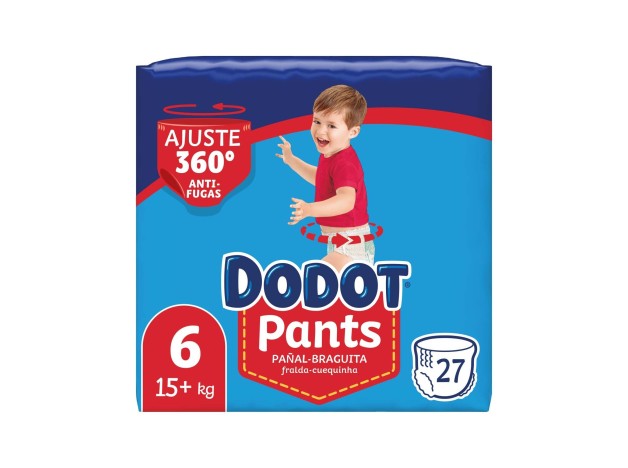 Dodot Pants Pañal-Braguita Talla 6 15- + Kg 27 U