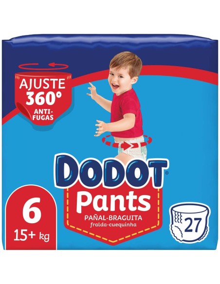 Dodot Pants Pañal-Braguita Talla 6 15- + Kg 27 U
