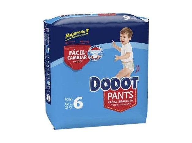 Dodot Pants Pañal-Braguita Talla 6 15- + Kg 27 U