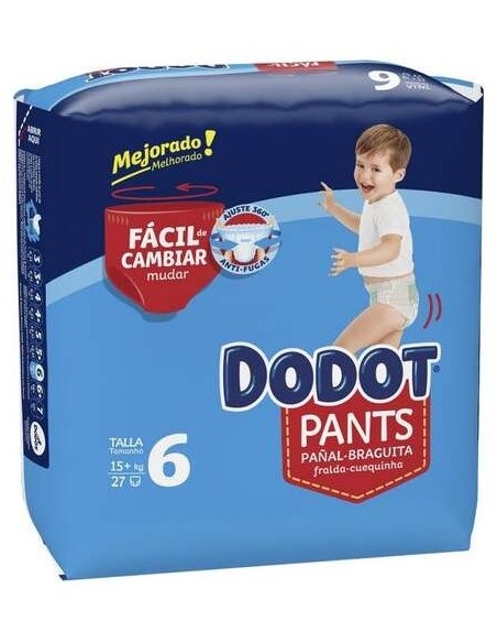 Dodot Pants Pañal-Braguita Talla 6 15- + Kg 27 U