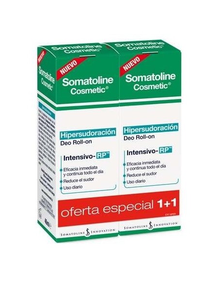 Duplo Somatoline Desodorante Hipersudoración Roll-On, 30 Ml, 2 Unidades