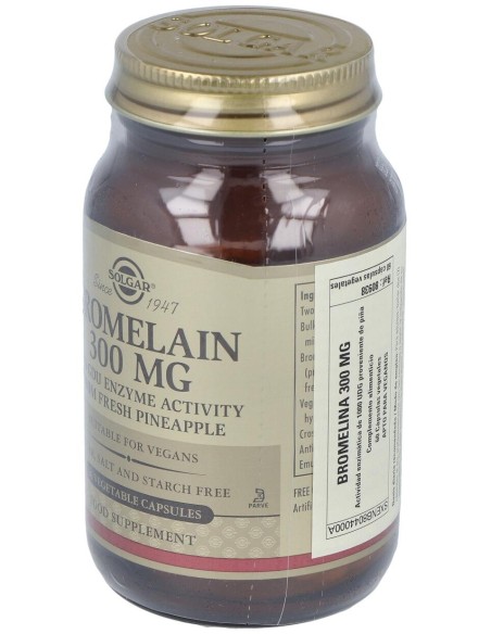 Solgar Bromelina 300Mg 60Vcaps