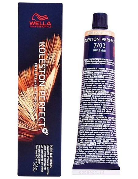 Wella Koleston Perfect Tinte De Cabello Pure Naturals 7-03 60Ml