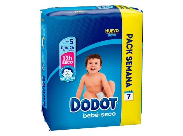 Dodot Pañal Talla 5 11-17 Kg, 26 Uds