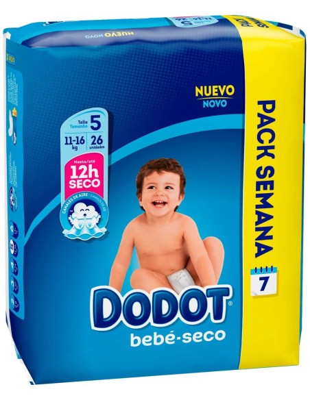 Dodot Pañal Talla 5 11-17 Kg, 26 Uds