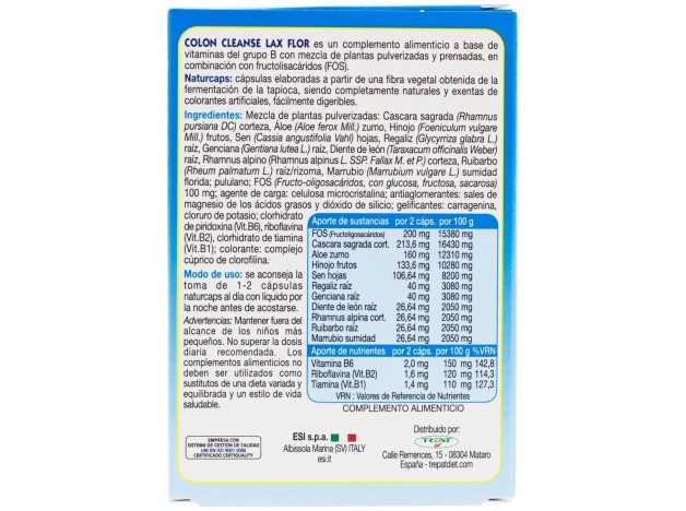 Colon Cleanse Flor (Prebioticos) 30Cap
