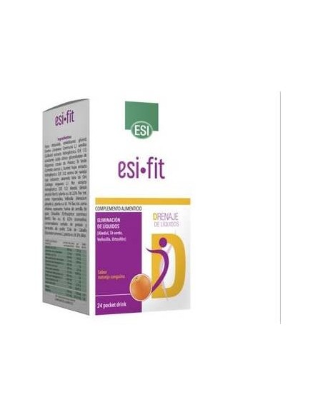 Esi Fit Drenaje De Líquidos Naranja Sanguina 24 Sobres