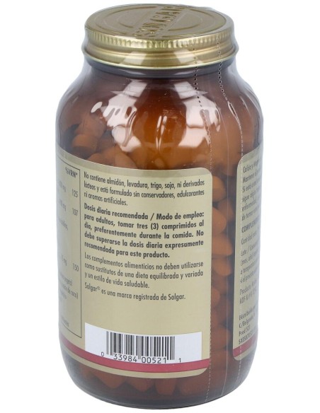 Solgar Calcio Magne Plus Zinc 250Comprimidos