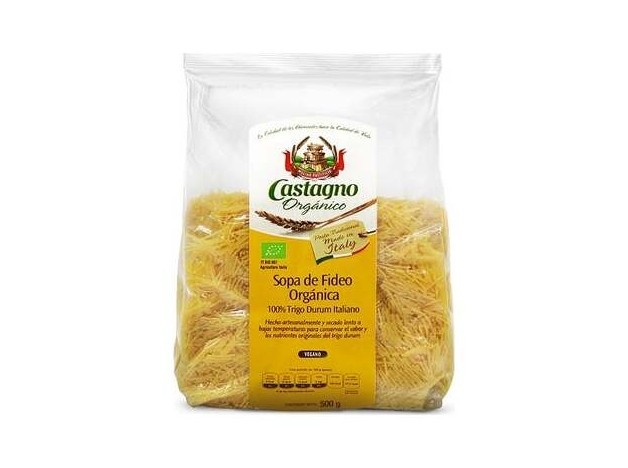 Castagno Fideo Sémola Trigo Duro Bio 500G