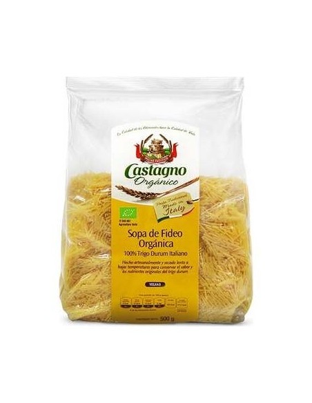 Castagno Fideo Sémola Trigo Duro Bio 500G
