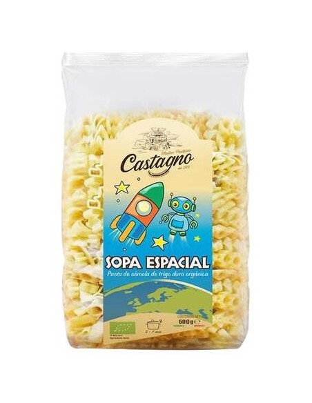Castagno Mix Galactic Pasta Infantil Con Figuras Eco 500G