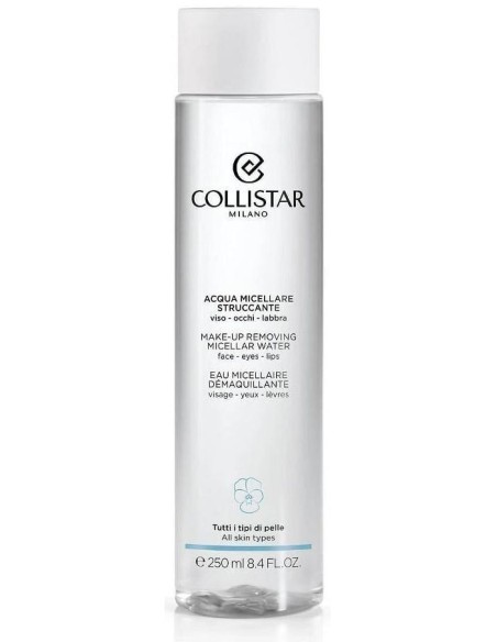 Collistar Agua Micelar Desmaquillante Rostro Ojos Labios 250Ml