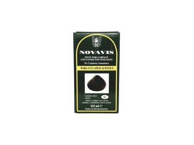 Tinte Novavis 5C Castaño Claro Ceniza 120Ml.