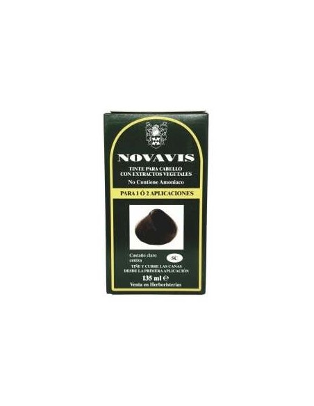 Tinte Novavis 5C Castaño Claro Ceniza 120Ml.