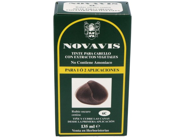 Tinte Novavis 6C Rubio Oscuro Ceniza 120Ml.