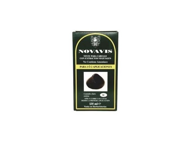 Tinte Novavis 5C Castaño Claro Ceniza 120Ml.