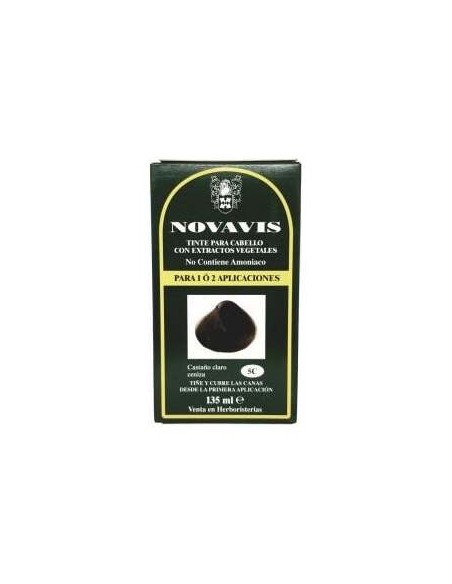 Tinte Novavis 5C Castaño Claro Ceniza 120Ml.