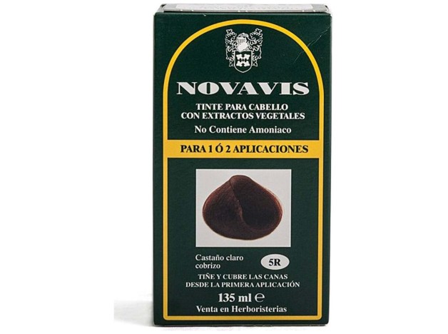 Tinte Novavis 5R Castaño Claro Cobrizo 120Ml.