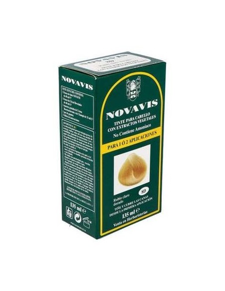 Tinte Novavis 8D Rubio Claro Dorado 120Ml.