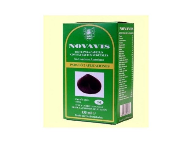 Tinte Novavis 5M Castaño Claro Caoba 120Ml.