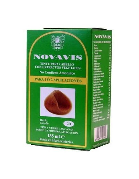 Tinte Novavis 7D Rubio Dorado 120Ml.