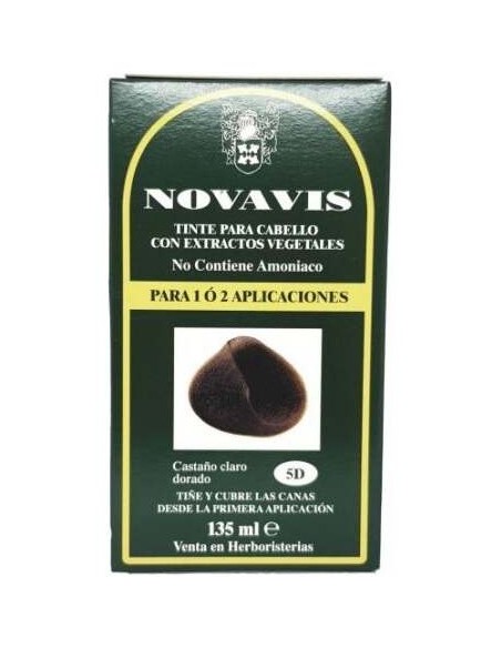 Tinte Novavis 5D Castaño Claro Dorado 120Ml.