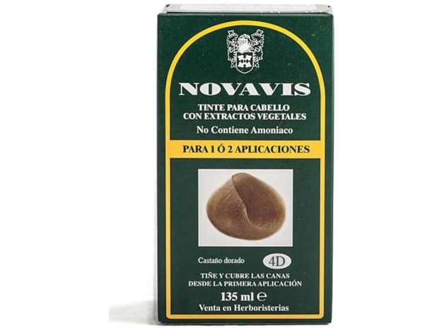 Tinte Novavis 4D Castaño Dorado 120Ml.