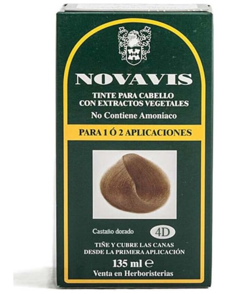 Tinte Novavis 4D Castaño Dorado 120Ml.